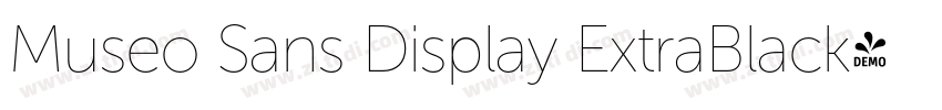 Museo Sans Display ExtraBlack字体转换